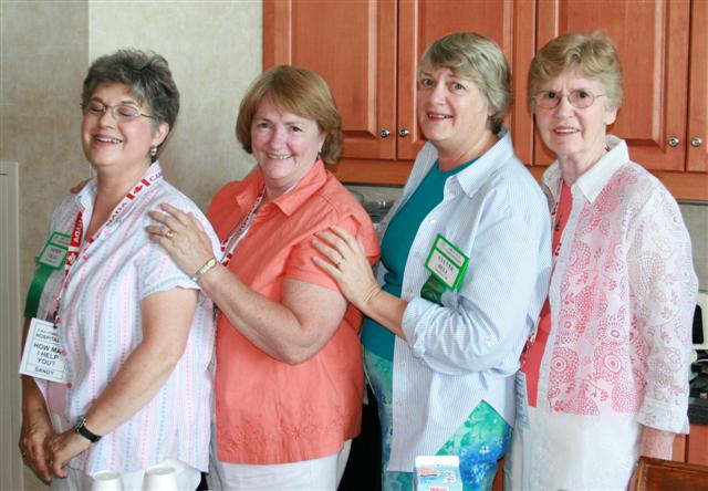 (left-right) Sandy Craig, Cathy Dunn, Sylvia Bell and Betty Freeman